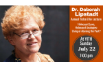 Lipstadt Tisha B'Av Lecture 5778 FB Invite
