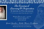 An Evening of Learning & Inspiration in honor of Yud Tes Kislev