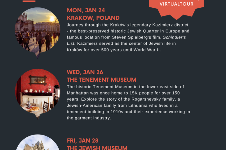 CAL_124 126 128 Senior Week Virtual Museum Tours January 15