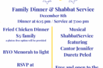 CAL_1208 Family Dinner Chanukkah Shabbat NOVEMBER 30