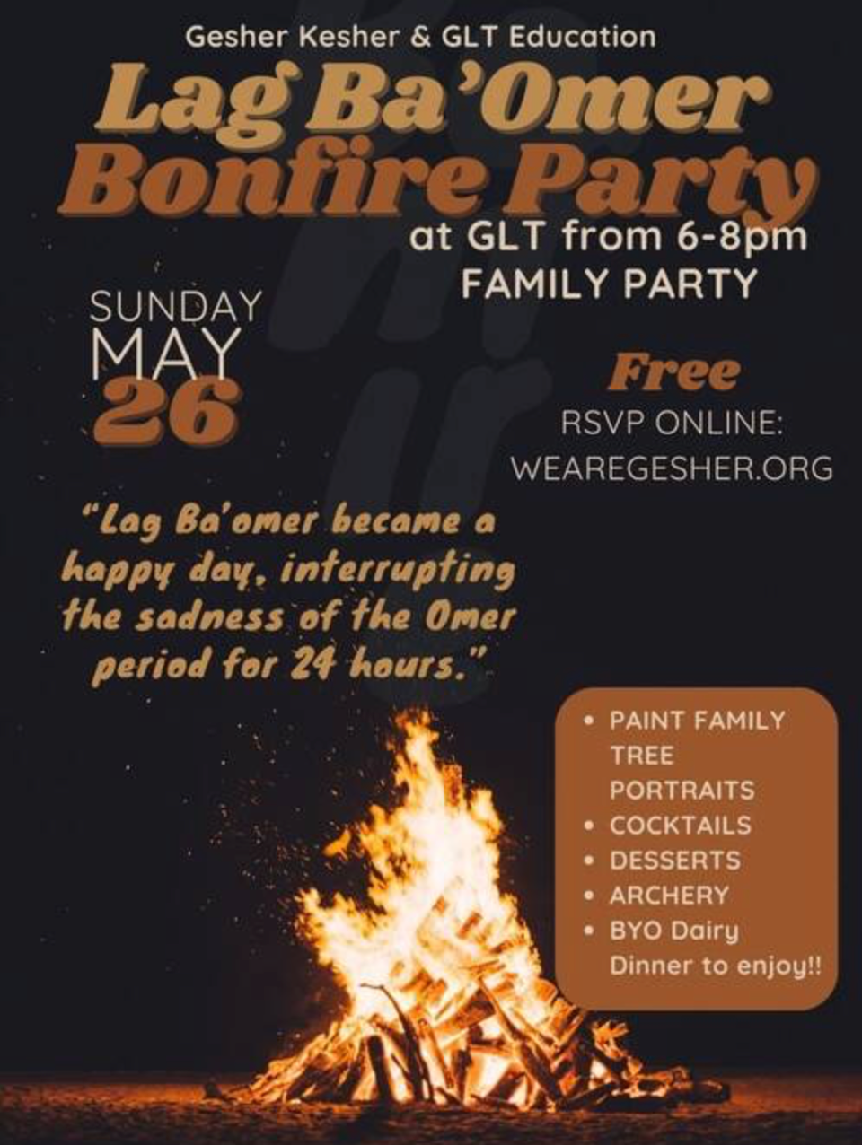 Lag Ba'Omer Bonfire Party | Atlanta Jewish Connector