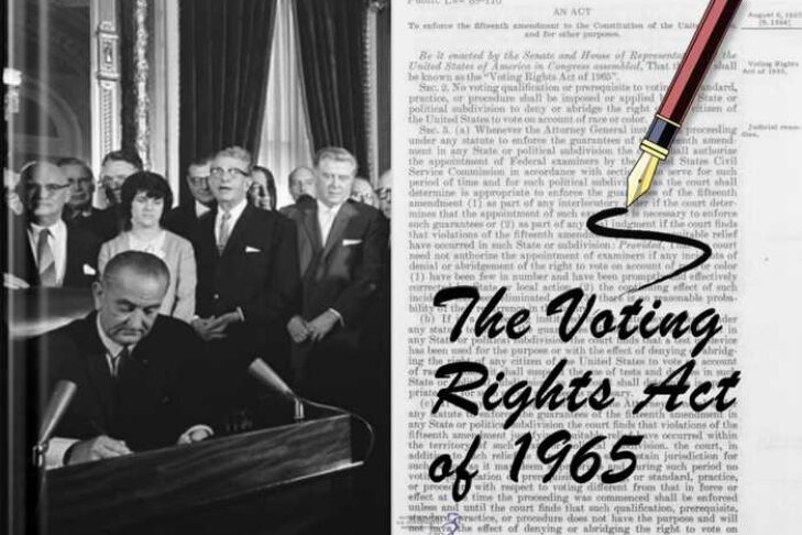 signing voting rights act