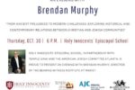 CAL_1030 An Evening with Brendan Murphy October 15 CAL_1030 An Evening with Brendan Murphy October 15