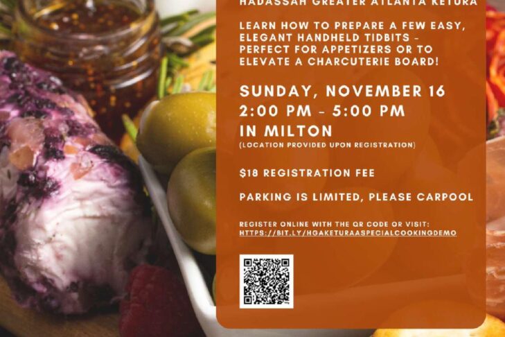 Ketura rescheduled cooking demo