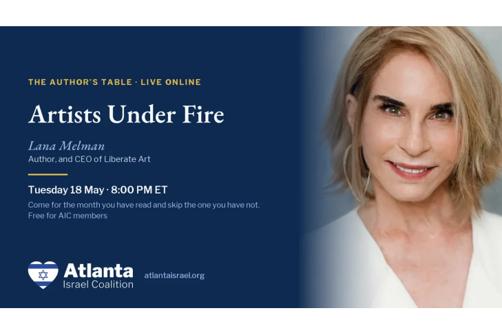 CAL_0518 The Author’s Table Artists Under Fire, with Lana Melman May 15